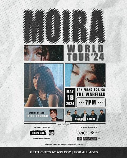 Moira Live in San Francisco