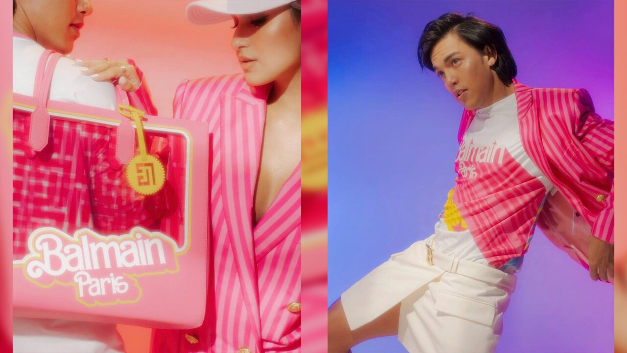 Alex Diaz and Issa Pressman Model For Balmain X Barbie Collection