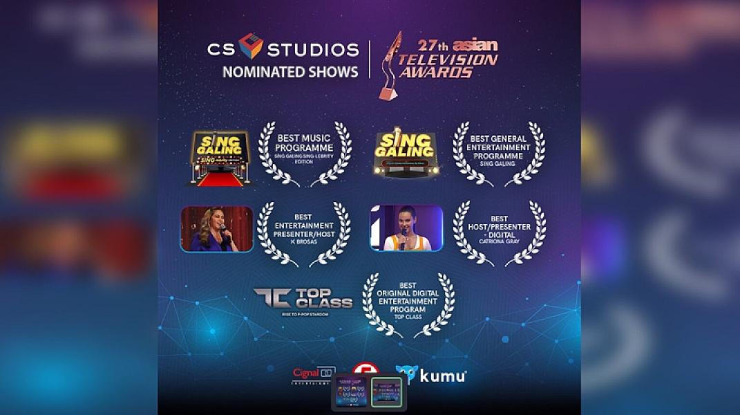 CS Studios and Cornerstone Artists Bag Nominations From 27th Asian TV Awards