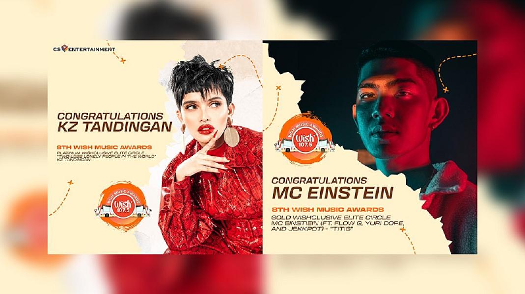 KZ Tandingan at MC Einstein, napabilang sa Wishclusive Elite Circle sa 8th WMA