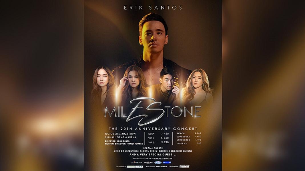 Erik Santos to celebrate 20-year ‘milEStone’ in biggest concert yet