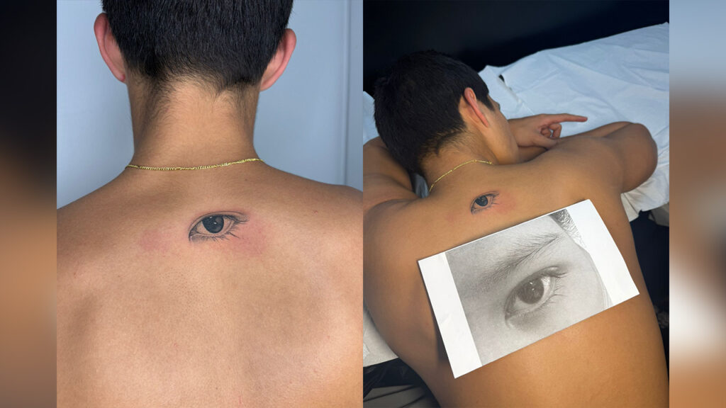 Kyle Echarri honors late sister Bella with back tattoo