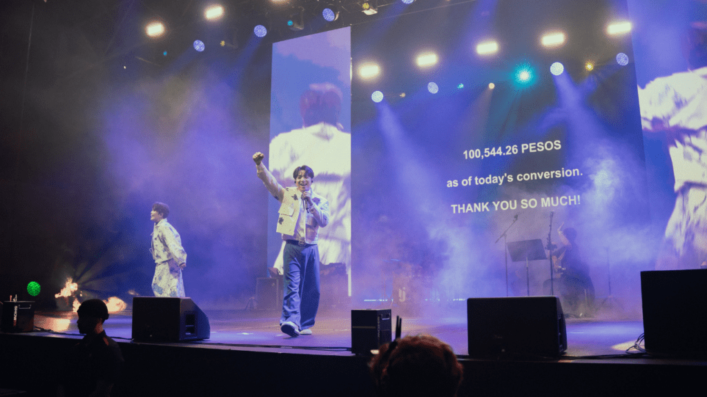 KZ Tandingan raises funds with budots dance for earthquake victims at Sarili Nating Mundo Auckland concert