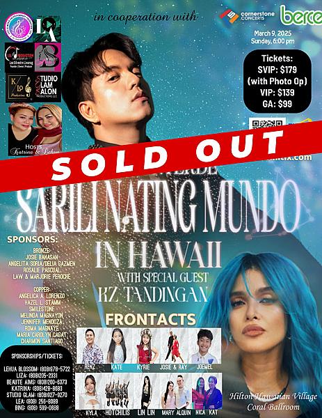 TJ Monterde Sarili Nating Mundo Live in Hawaii