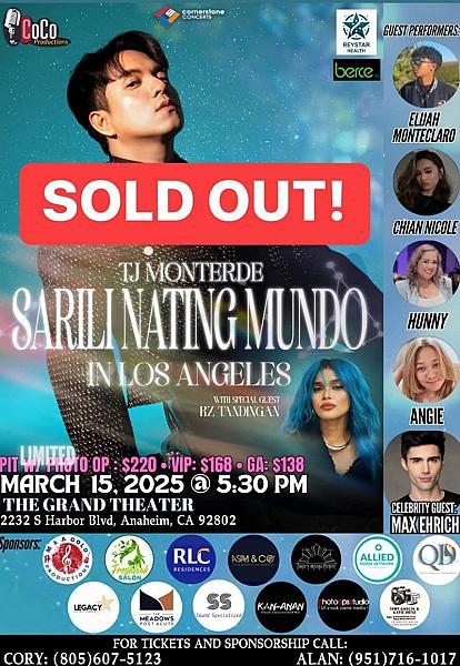 TJ Monterde Sarili Nating Mundo Live in Los Angeles Day 1