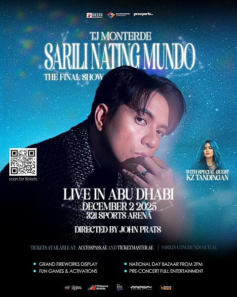 TJ Monterde Sarili Nating Mundo Live in Abu Dhabi