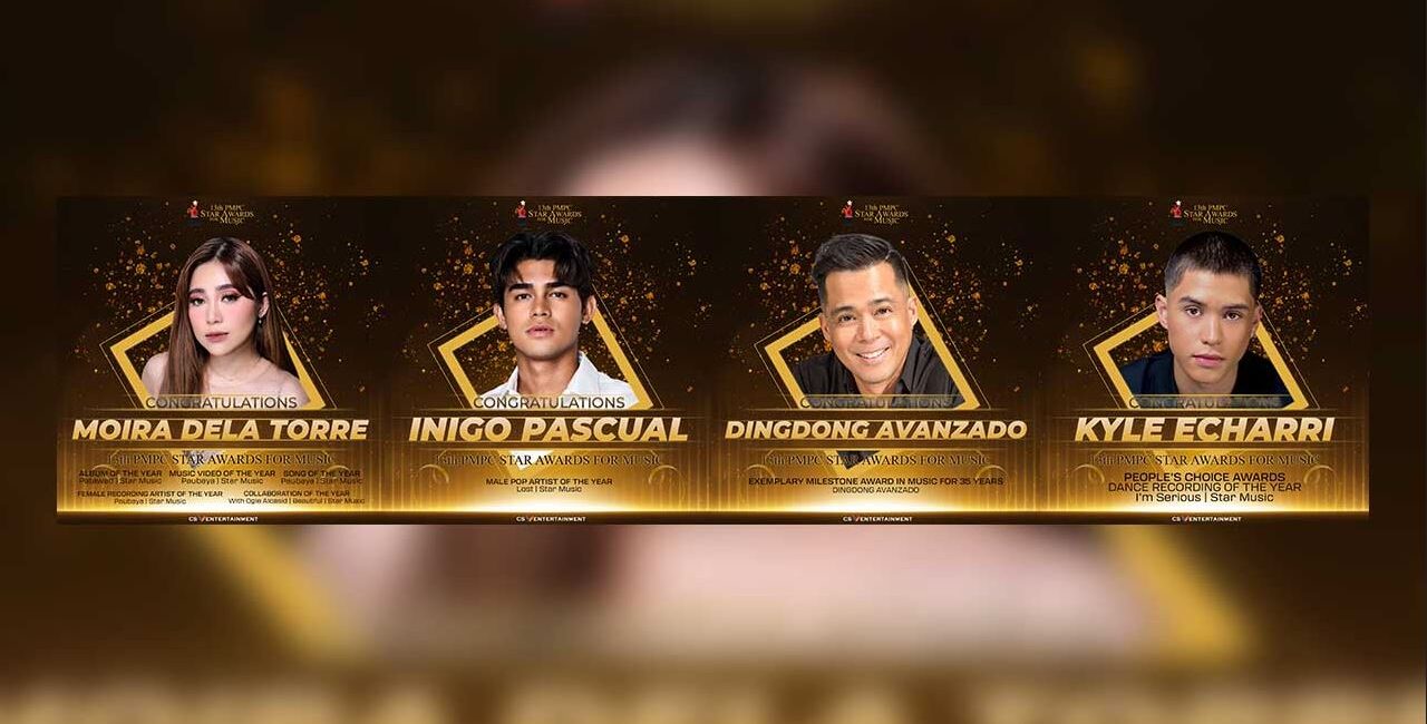 Moira, Inigo, Dingdong, and Kyle Win At the 13th PMPC Star Awards for Music