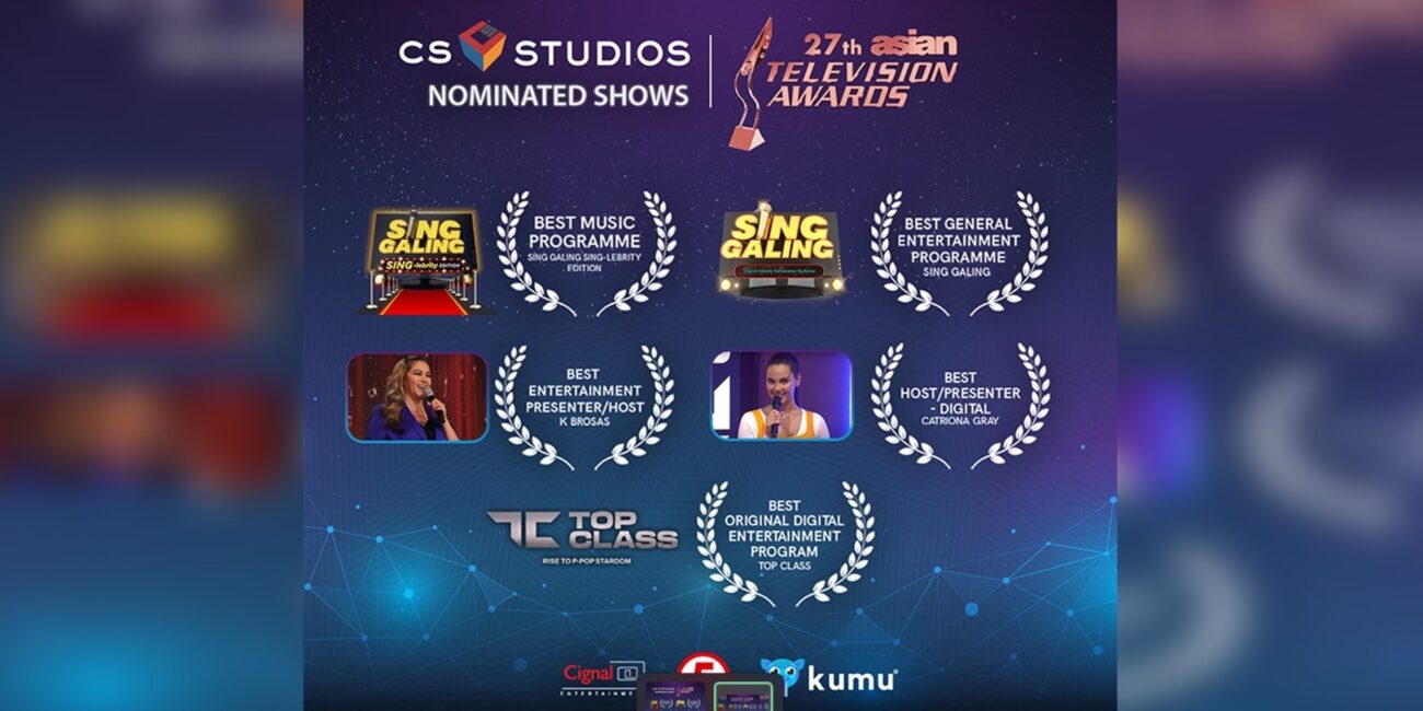 CS Studios and Cornerstone Artists Bag Nominations From 27th Asian TV Awards