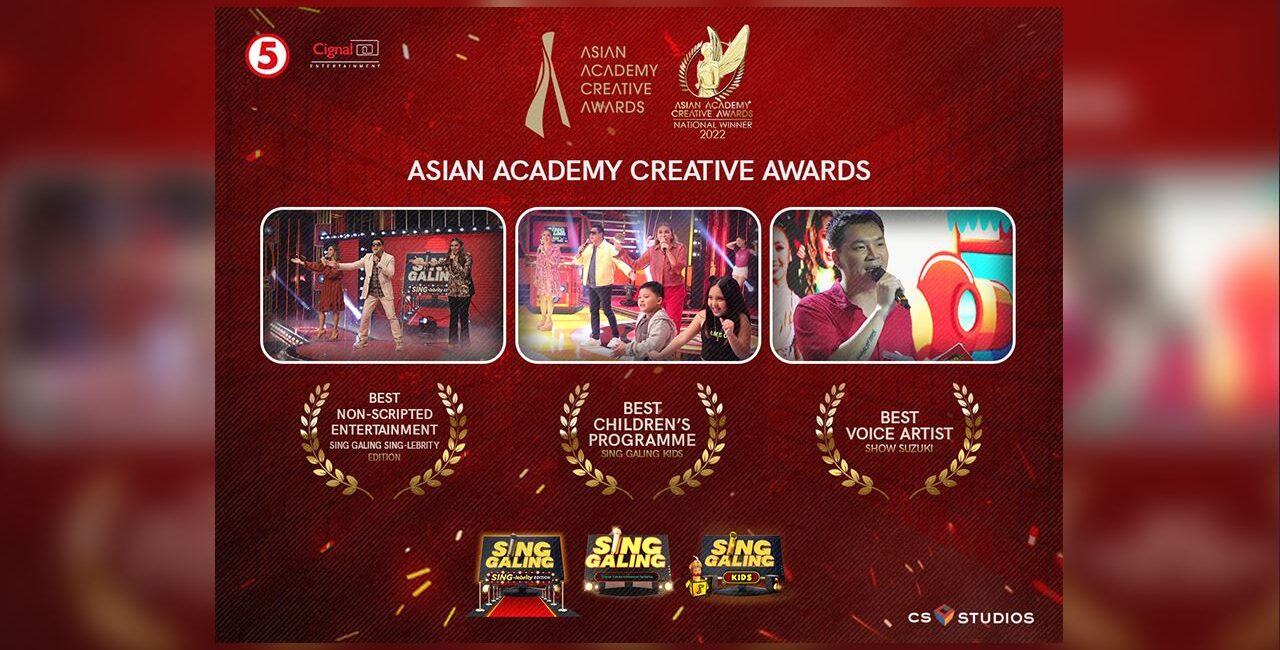 Sing Galing Bags 3 Wins At Asian Academy Awards 2022