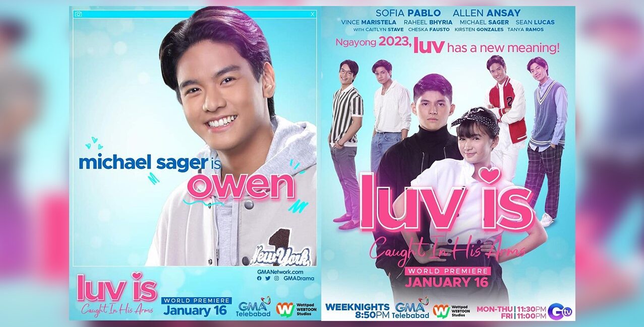 Michael Sager to co-star in upcoming teen-romance series ‘Luv Is: Caught In His Arms’ this Jan. 16
