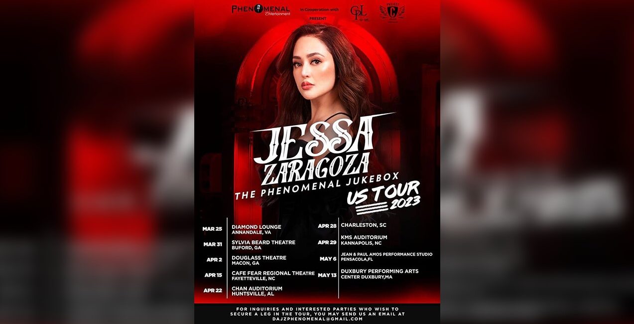 Phenomenal Diva na si Jessa Zaragoza muling magpapasiklab sa kanyang US tour ngayong 2023