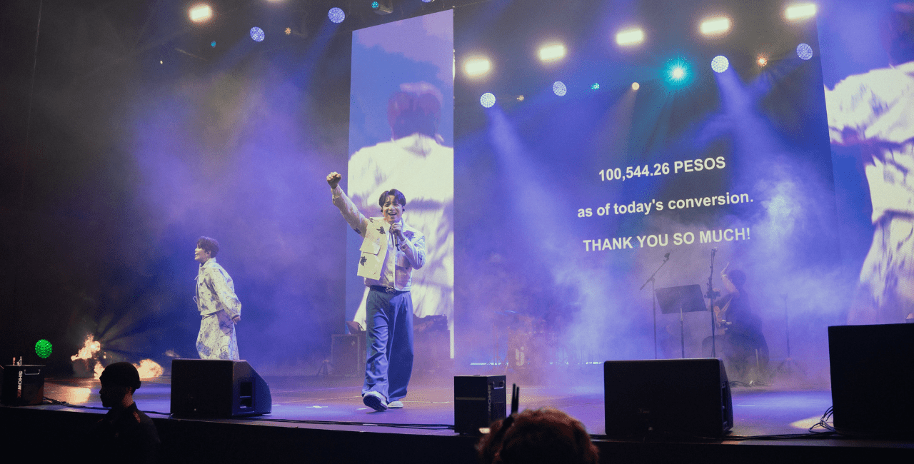 KZ Tandingan raises funds with budots dance for earthquake victims at Sarili Nating Mundo Auckland concert